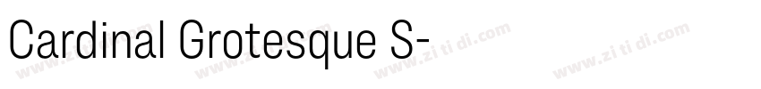 Cardinal Grotesque S字体转换